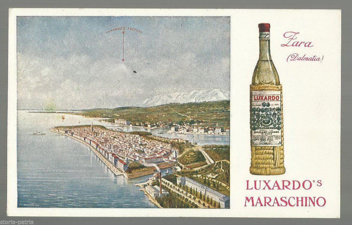 Cartolina Pubblicitaria Luxardo Maraschino Zara, Alinari, Anni '20