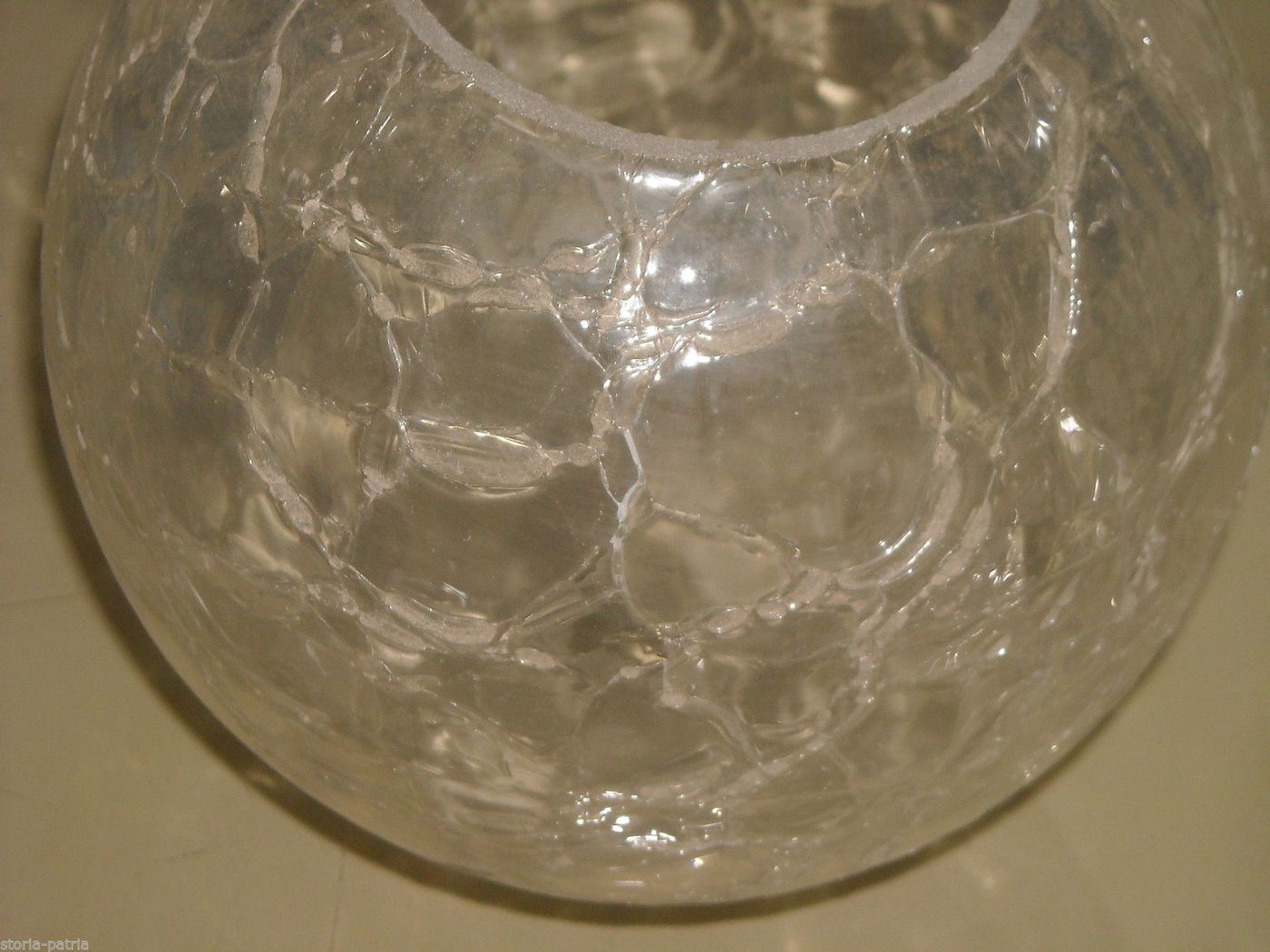 Coppa Vetro Per Lampada E Lampadario Vintage, Anni '20 '50