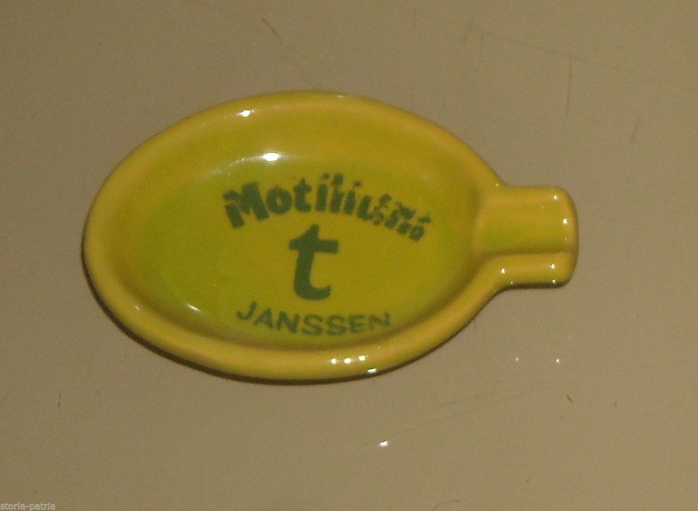 Posacenere Pubblicitario Motilium Janssen, Ceramica Vintage Anni '70