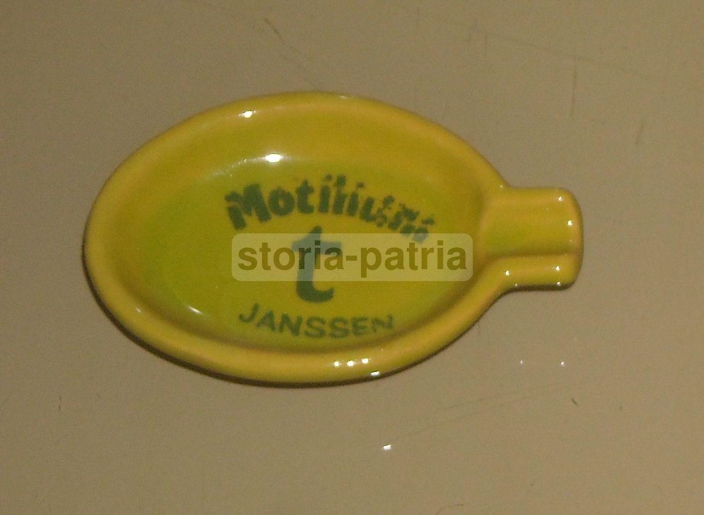 Posacenere Pubblicitario Motilium Janssen, Ceramica Vintage Anni '70
