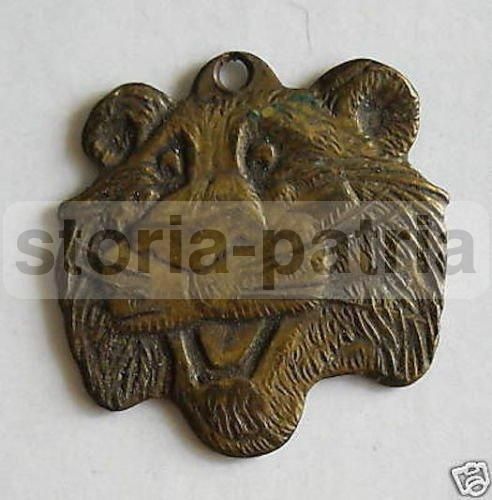 Medaglia Pubblicitaria Esso In Ottone Firmata Brivio (anni '30 '50)