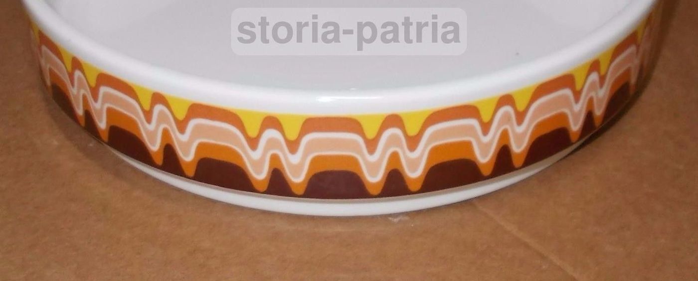 Piatto Fondo Scodella Laveno Anni 50 Decorazione Policroma