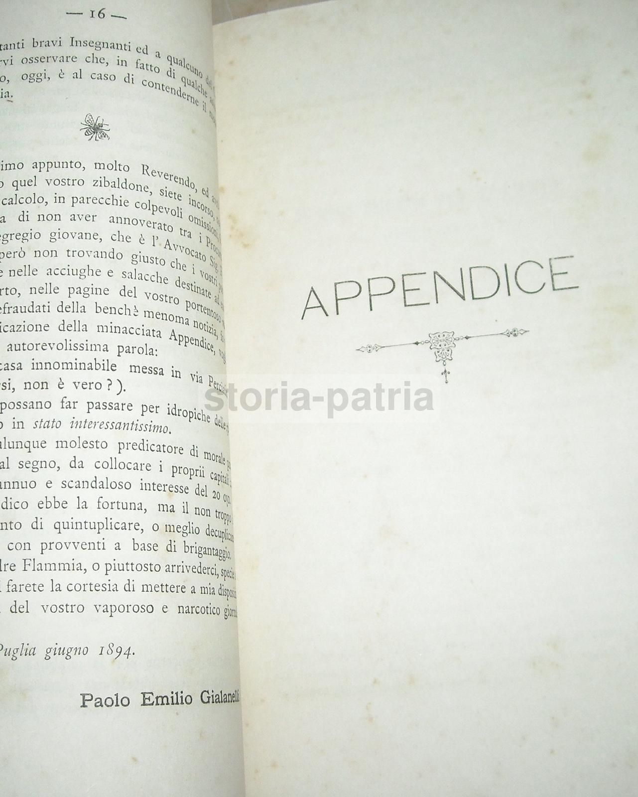 Unicuique Suum: Polemica Di Gialanelli Ad Ariano Irpino, 1894