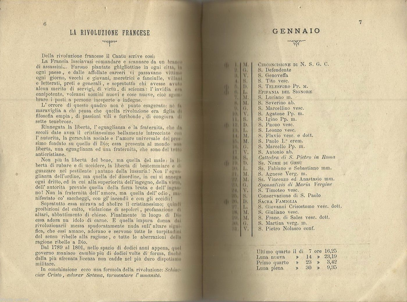 Calendario Arianese 1896, Ariano, Irpinia