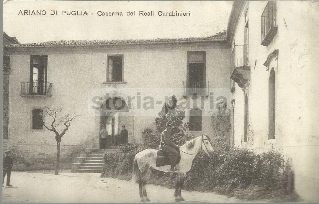 Cartolina Antica Caserma Reali Carabinieri Ariano Di Puglia