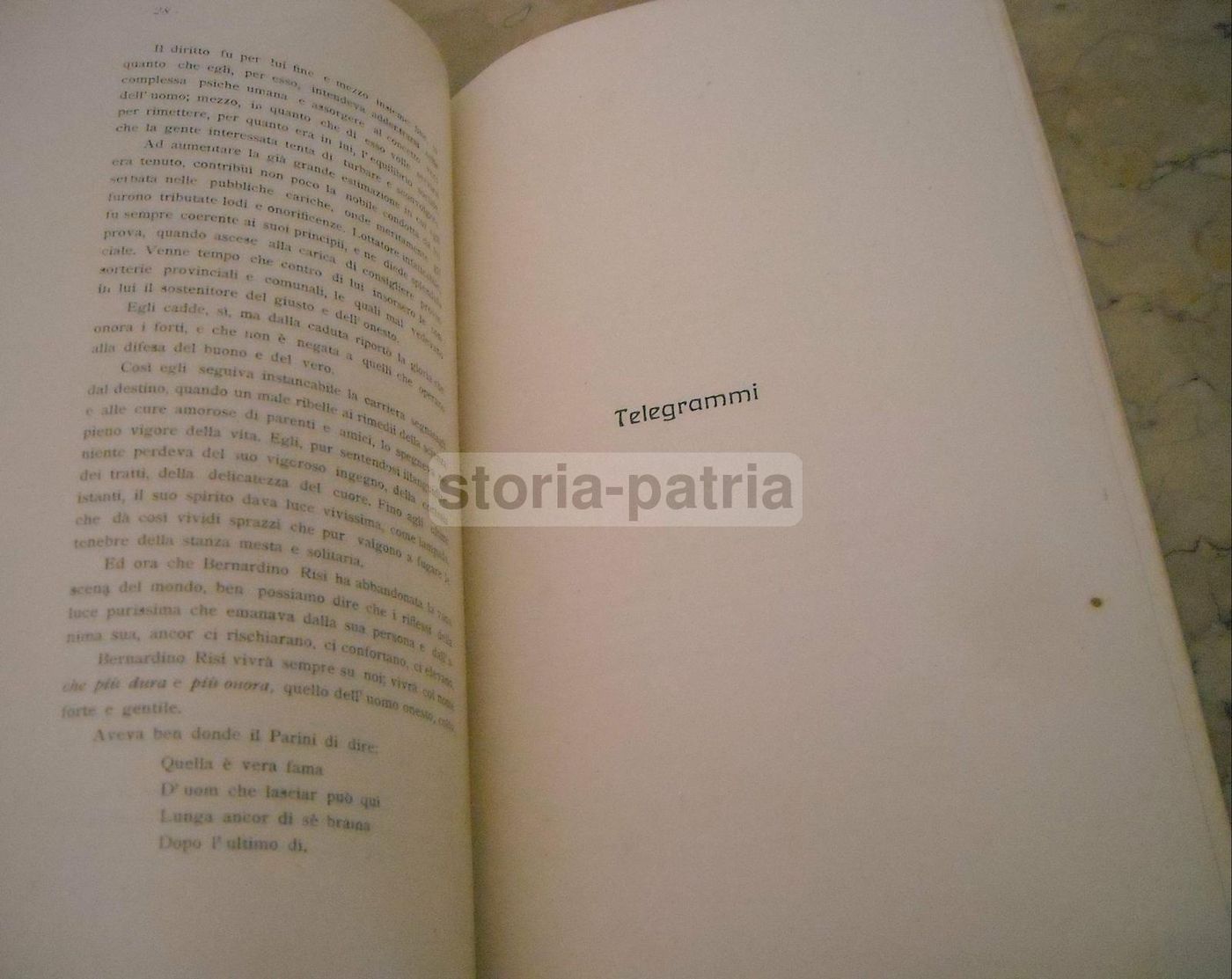 Necrologio Di Bernardino Risi (1913), Ariano Irpinia: Rarità Bibliografica Per Il Noto Avvocato