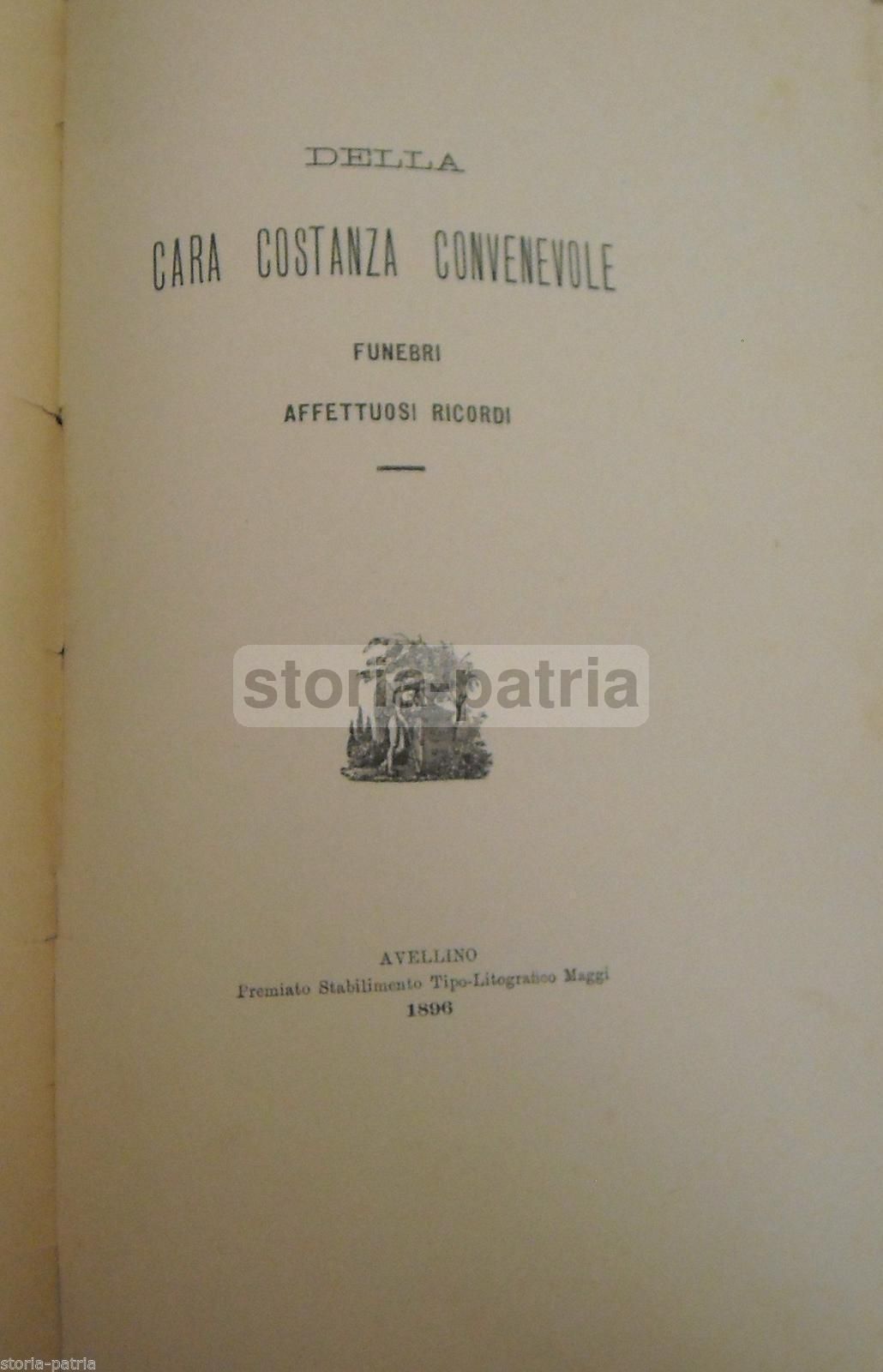 Necrologio Costanza Convenevole, Avellino 1896: Roca, Barbaro, Galasso