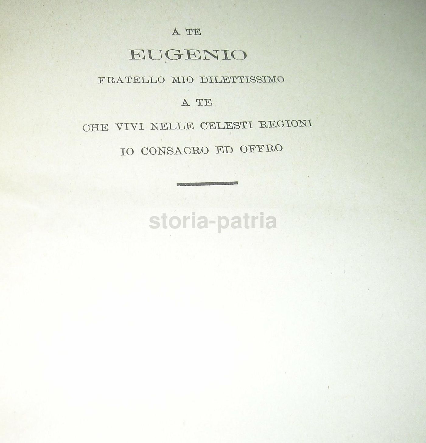 Necrologio Del Capitano Eugenio Bianchi, Avellino, 1900
