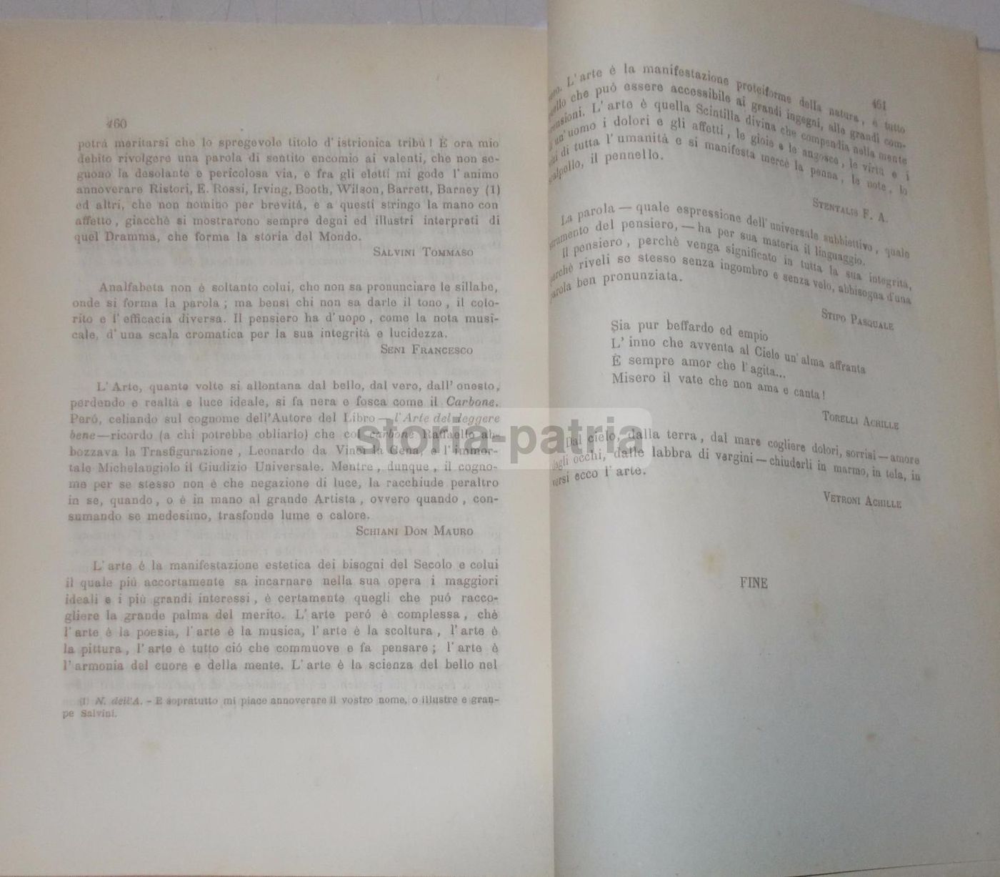 L'Arte Del Leggere Bene Di Luigi Carbone, Avellino 1888
