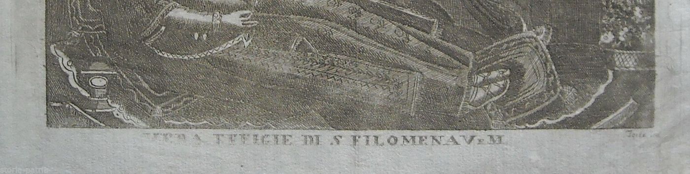 Antica Stampa Popolare Di Santa Filomena, Mugnano Del Cardinale, Irpinia