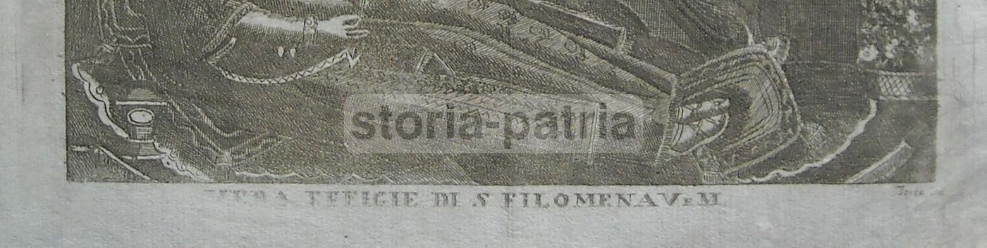 Antica Stampa Popolare Di Santa Filomena, Mugnano Del Cardinale, Irpinia