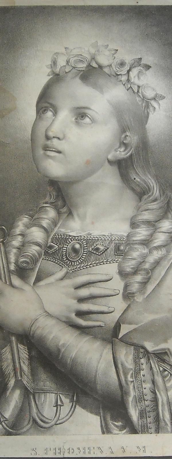 Stampa Litografica Santa Filomena, Mugnano Del Cardinale, 1834