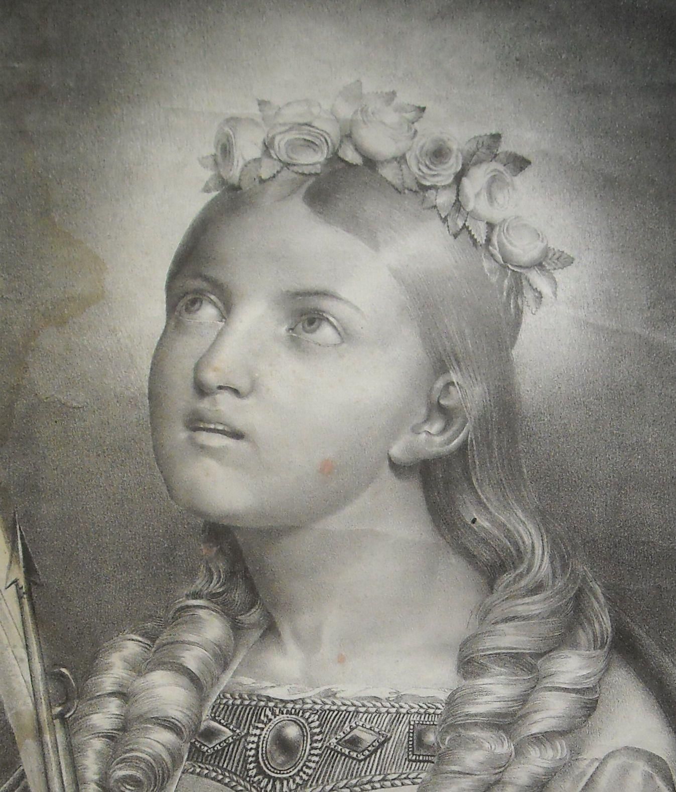 Stampa Litografica Santa Filomena, Mugnano Del Cardinale, 1834