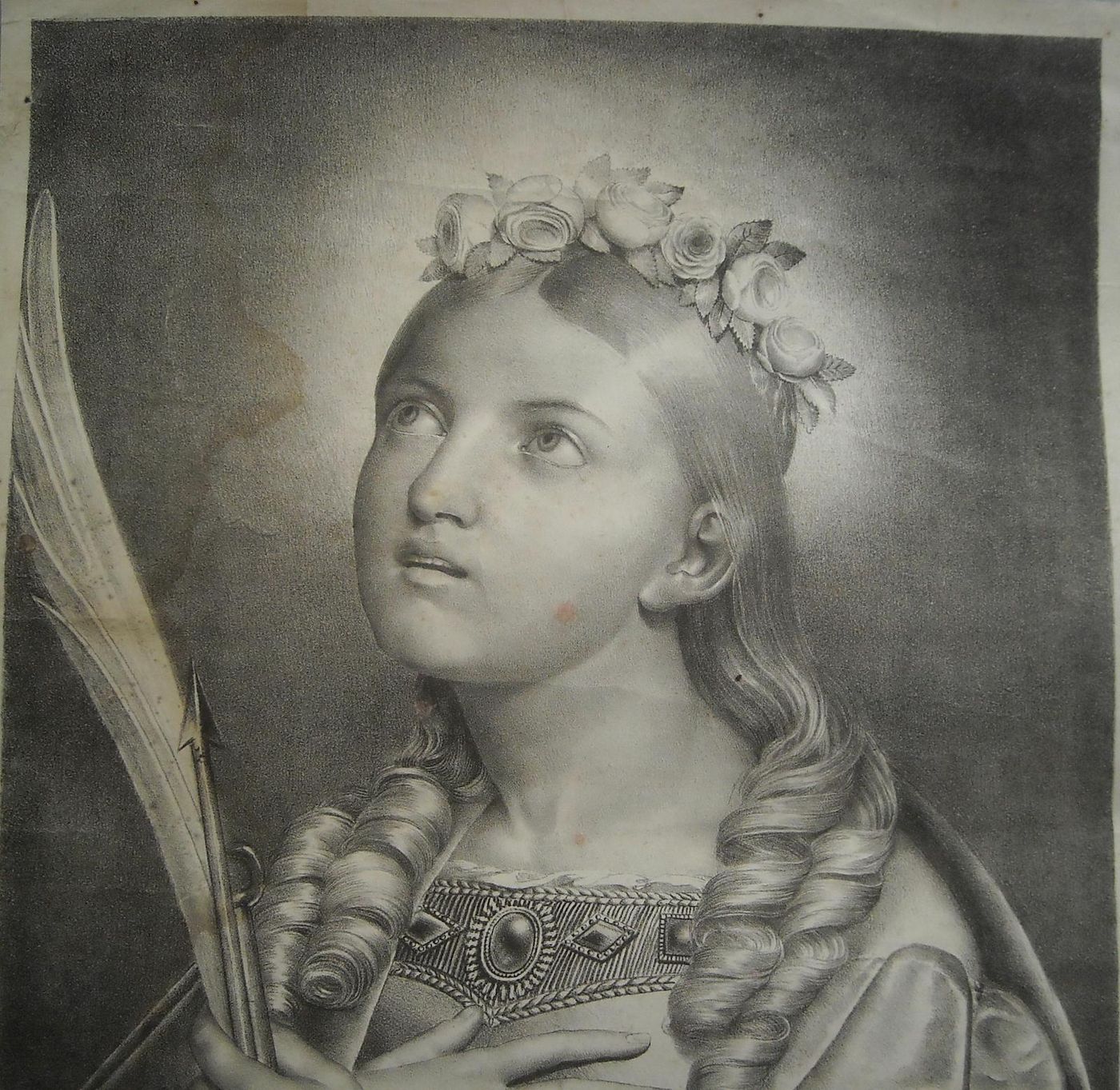 Stampa Litografica Santa Filomena, Mugnano Del Cardinale, 1834