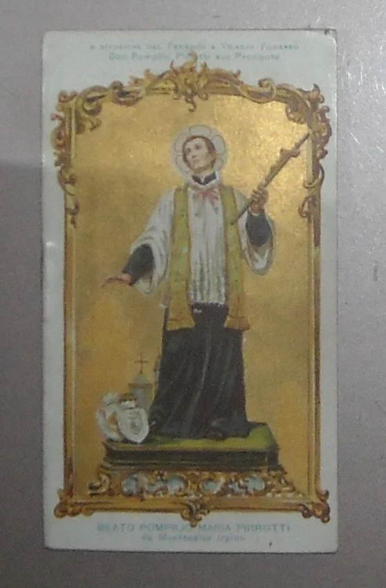 Holy Card, Blessed Pompilio Maria Pirrotti 1896 Montecalvo Irpino
