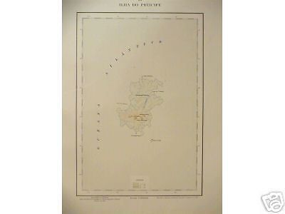 Mappa Dell'Isola Di Principe, Oceano Atlantico
