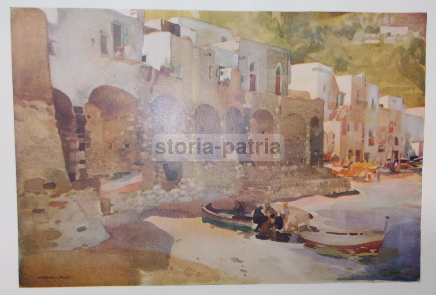 Capri, Marina Grande. Stampa Da Russell Flint, Anni '30