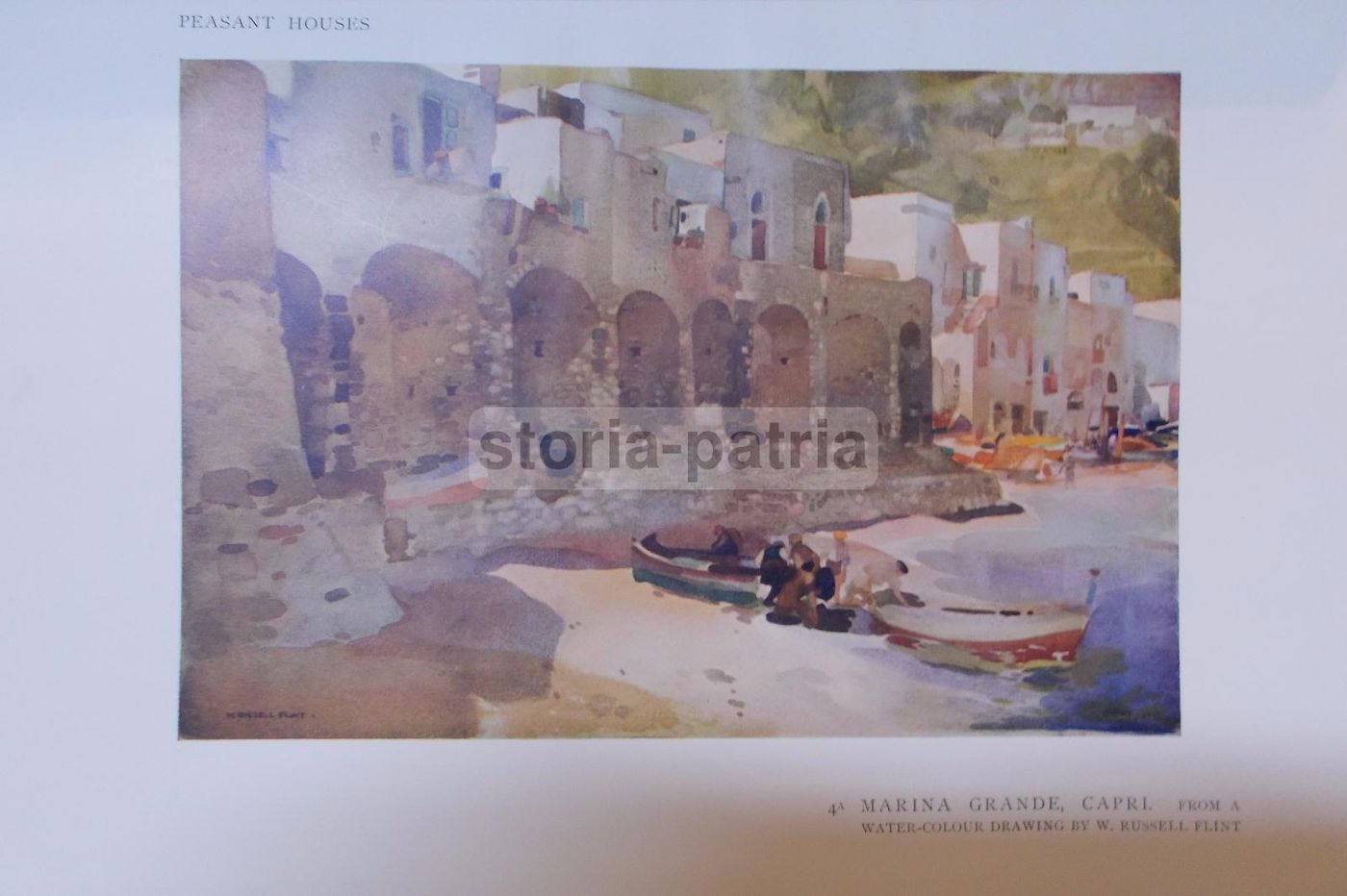 Capri, Marina Grande. Stampa Da Russell Flint, Anni '30