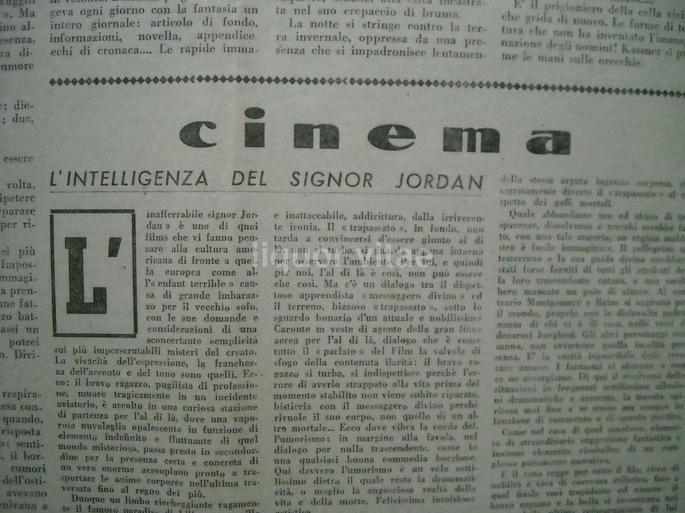 Cosmopolita, 1944: Settimanale Antifascista Con Vignette Satiriche