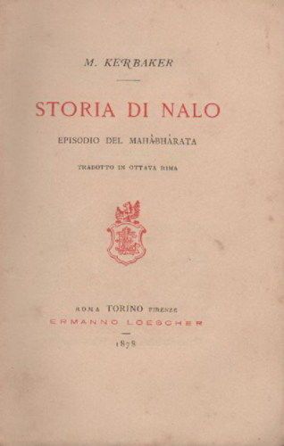 Michele Kerbaker, Storia Di Nalo: Episodio Del Mahabharata, 1878