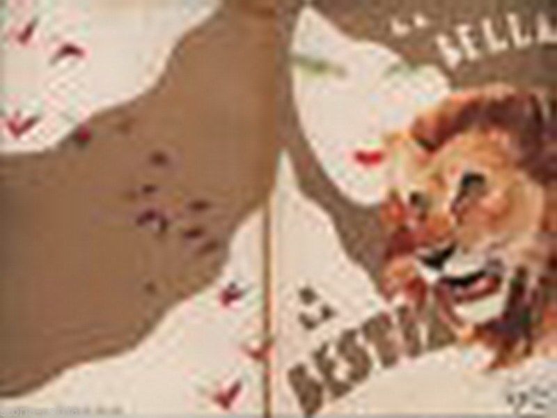 Calendarietto 1931 Profumeria Lanza Roma La Bella E La Bestia