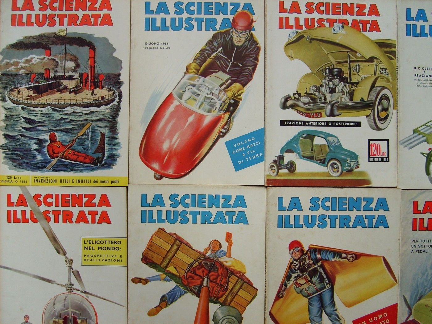 La Scienza Illustrata Rivista 1949 1955 Automobilismo Aeronautica
