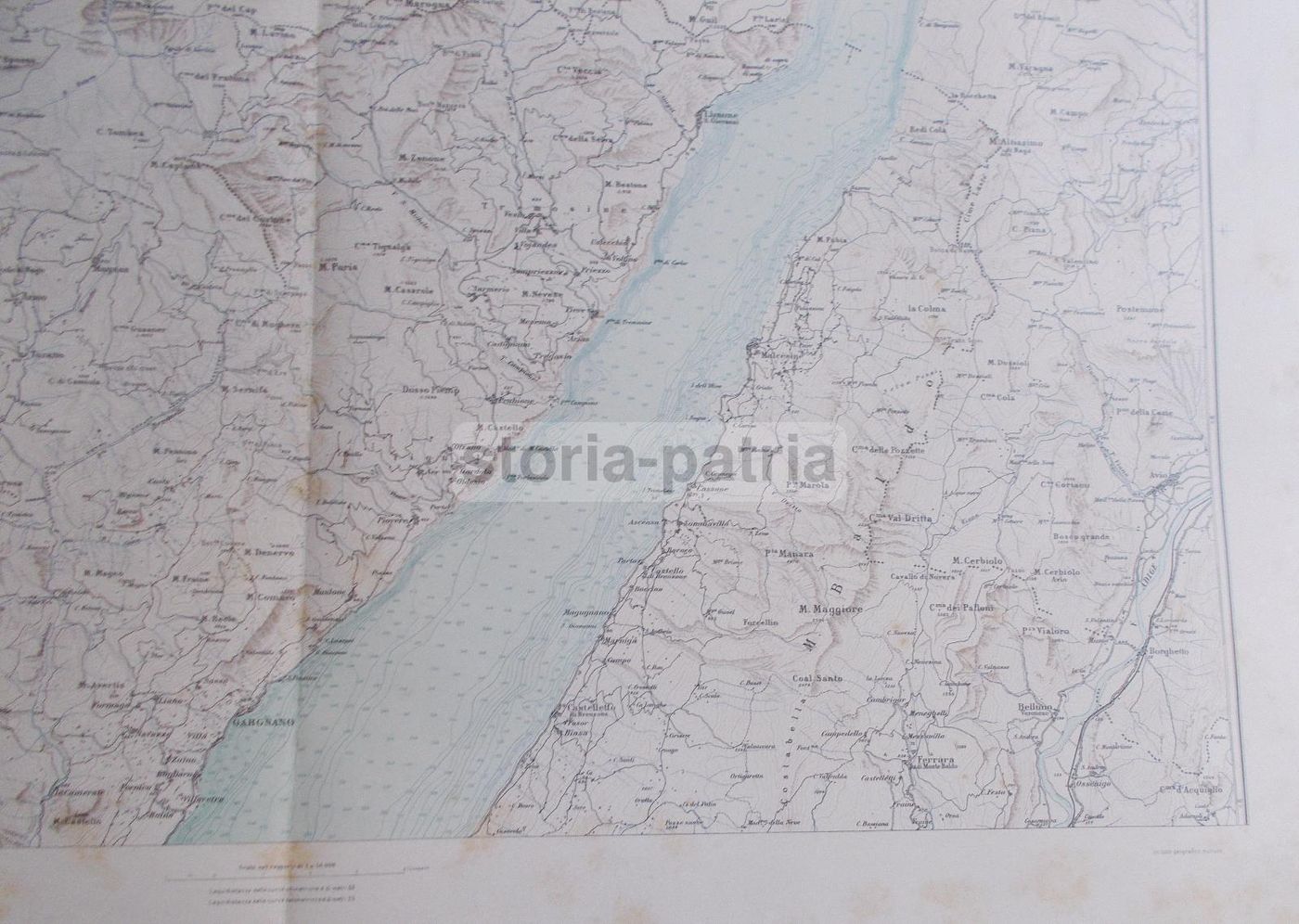Mappa Antica Lago Di Garda E Lago d'Idro, Istituto Geografico Militare
