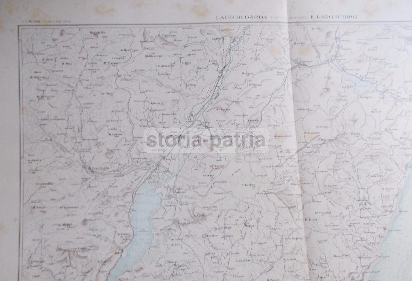 Mappa Antica Lago Di Garda E Lago d'Idro, Istituto Geografico Militare