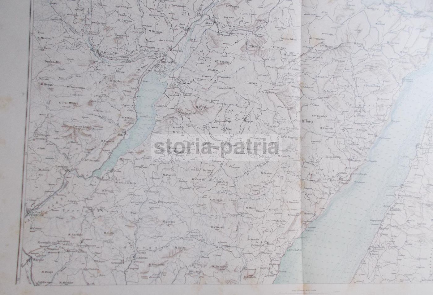 Mappa Antica Lago Di Garda E Lago d'Idro, Istituto Geografico Militare