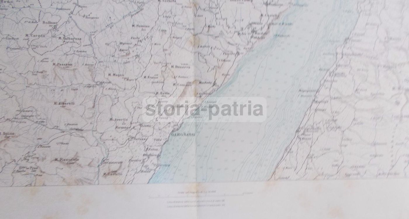 Mappa Antica Lago Di Garda E Lago d'Idro, Istituto Geografico Militare
