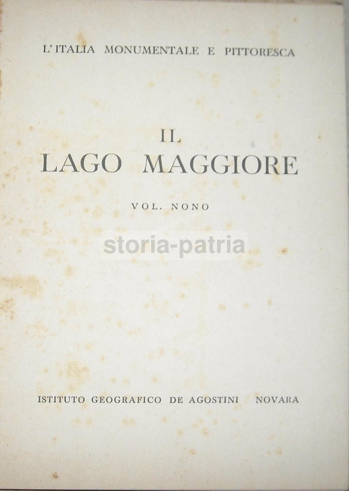 Guida Illustrata Lago Maggiore 1946 De Agostini Angera Pallanza