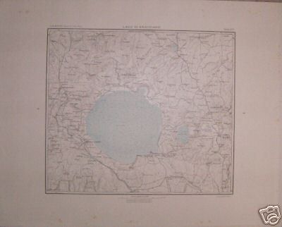 Mappa Storica Del Lago Di Bracciano, IGM, Anni '20