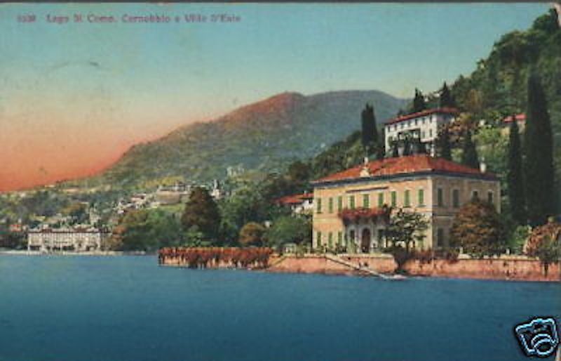 Cartolina Antica Cernobbio Villa d'Este, Lago Di Como, Primi '900