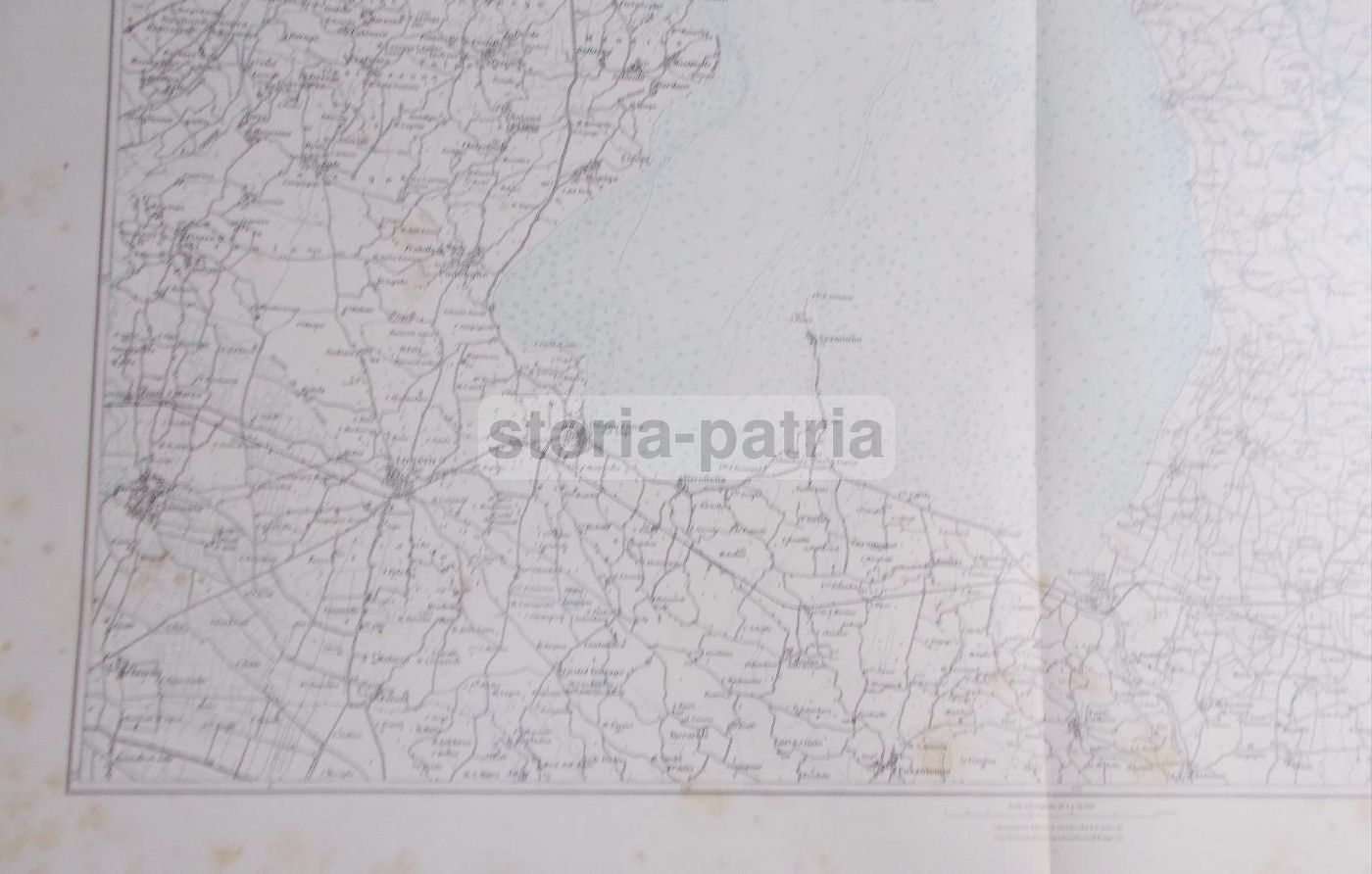 Mappa Storica Lago Di Garda Inferiore IGM Anni '20 De Agostini