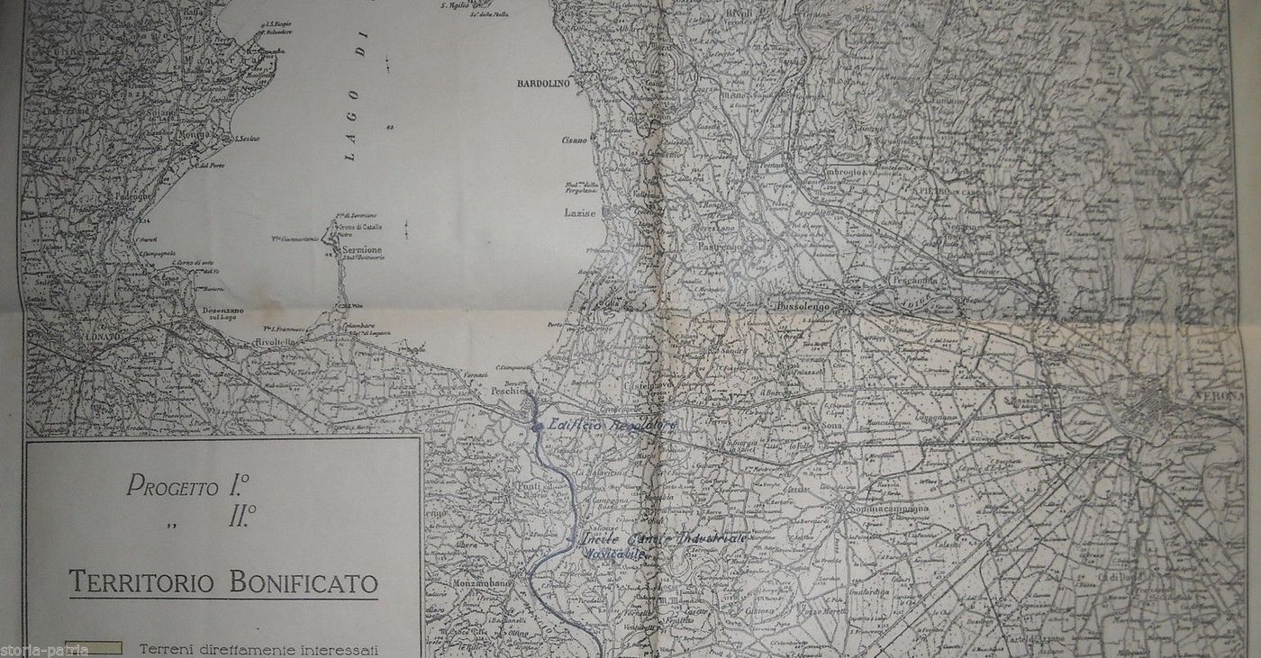 Mappa Bonifica Verona Mantova Lago Di Garda Centrali Elettriche
