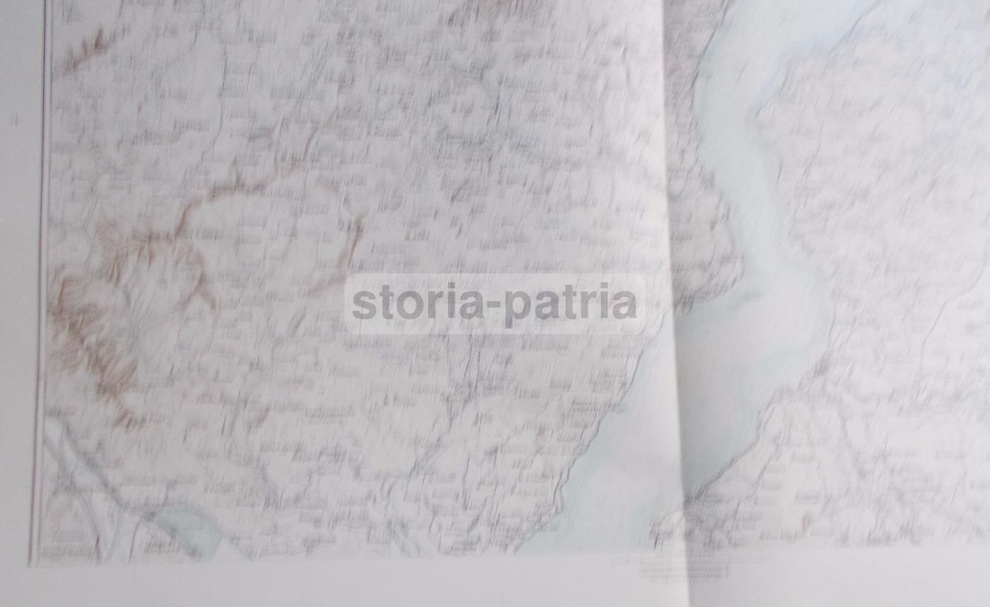 Mappa Topografica Antica Del Lago Maggiore E Del Lago Di Mergozzo (anni '20)