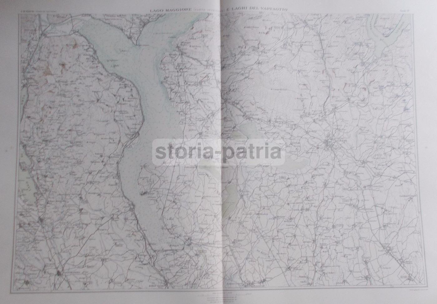 Mappa Del Lago Maggiore E Dei Laghi Del Varesotto, Anni '20, De Agostini