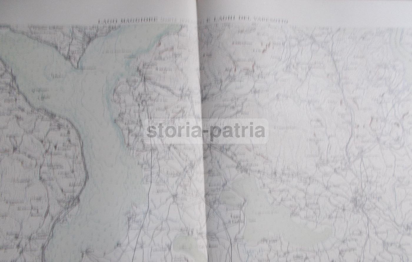 Mappa Del Lago Maggiore E Dei Laghi Del Varesotto, Anni '20, De Agostini