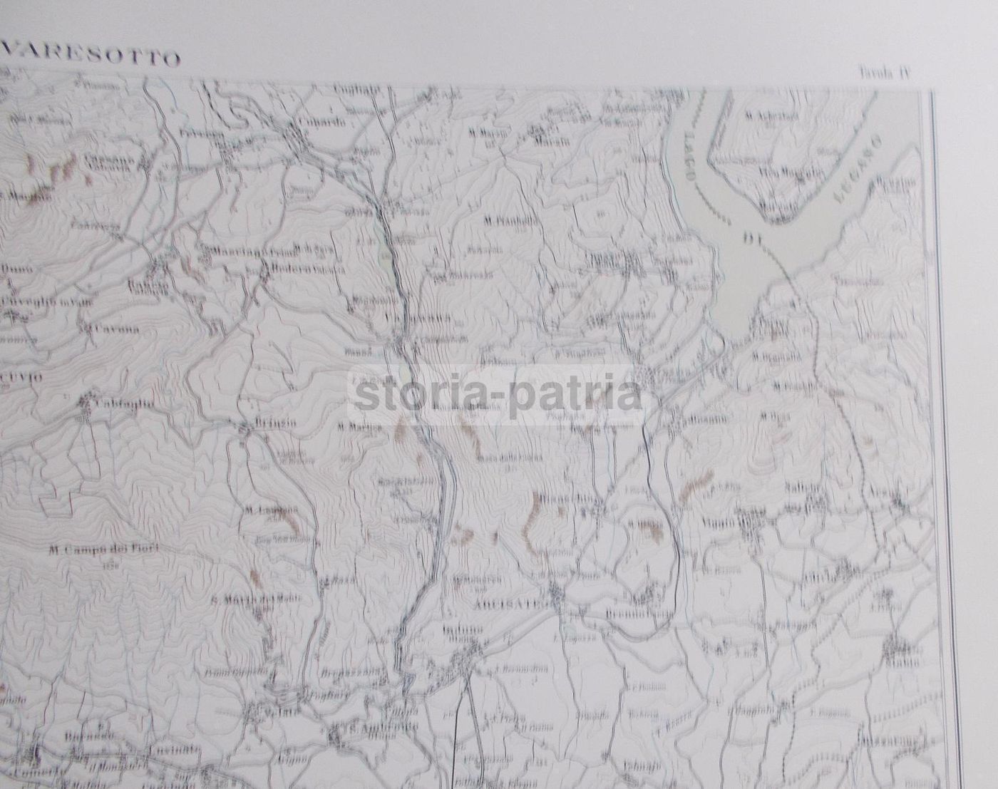 Mappa Del Lago Maggiore E Dei Laghi Del Varesotto, Anni '20, De Agostini