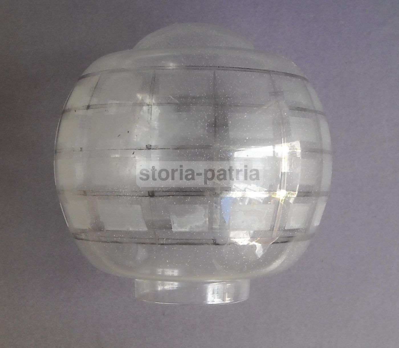 Coppa In Vetro Artistico Per Lampada d'Epoca Anni '60
