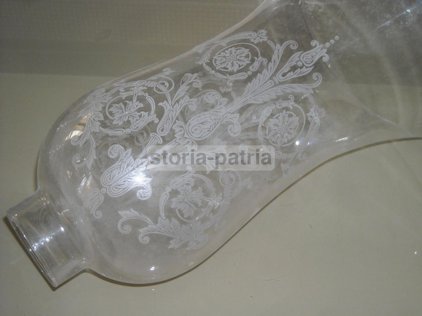 Coppa In Vetro Per Lampada Decorativa, Anni '30 '60