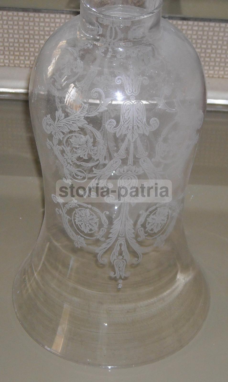 Coppa In Vetro Per Lampada Decorativa, Anni '30 '60