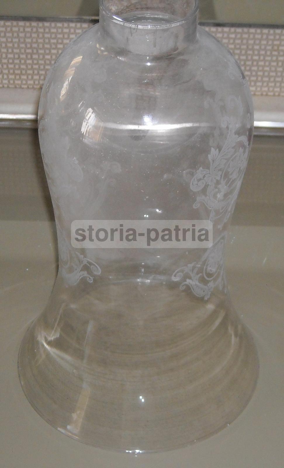 Coppa In Vetro Per Lampada Decorativa, Anni '30 '60