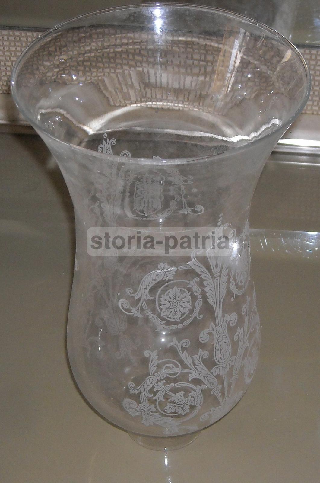 Coppa In Vetro Per Lampada Decorativa, Anni '30 '60