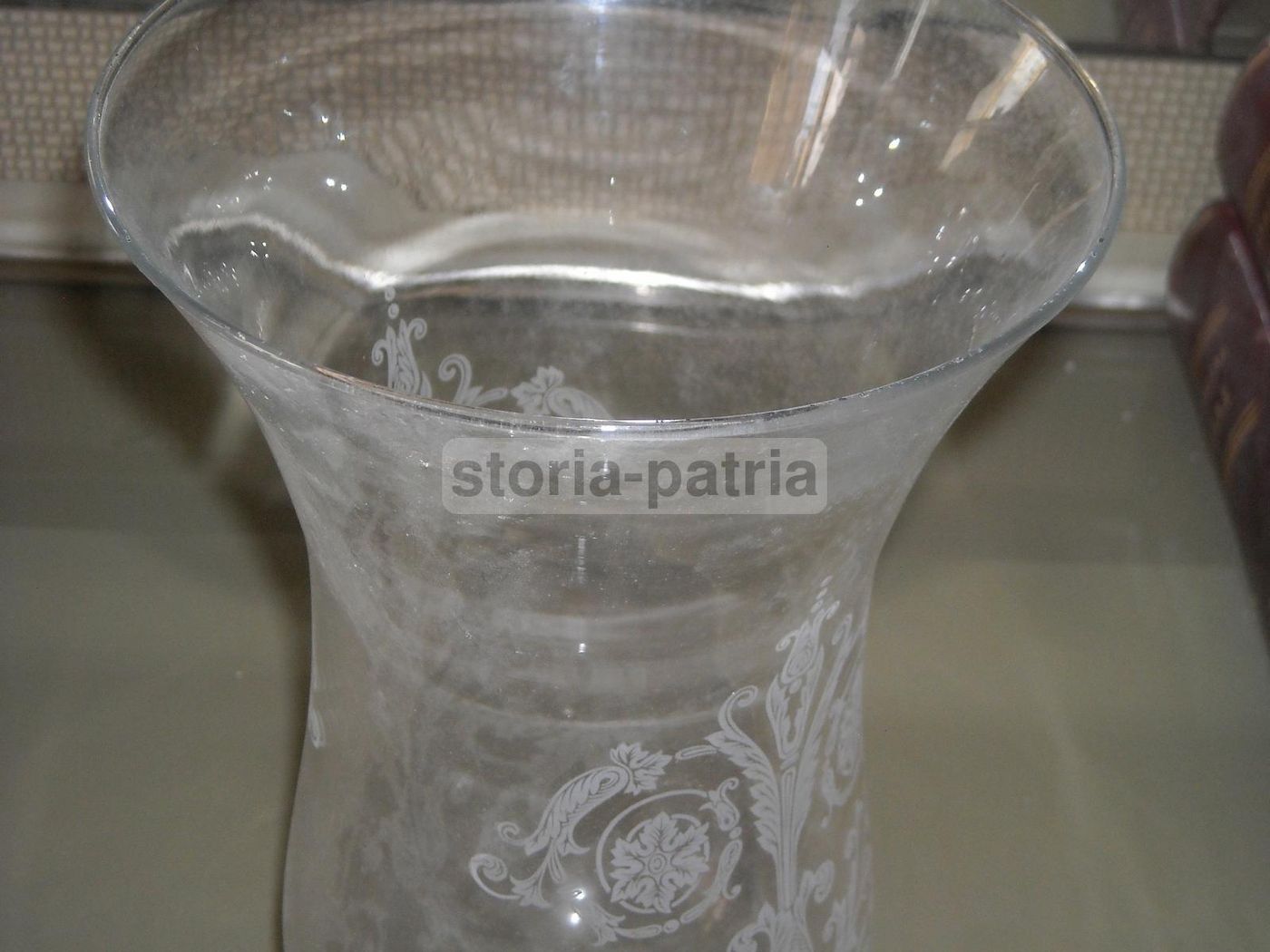 Coppa In Vetro Per Lampada Decorativa, Anni '30 '60