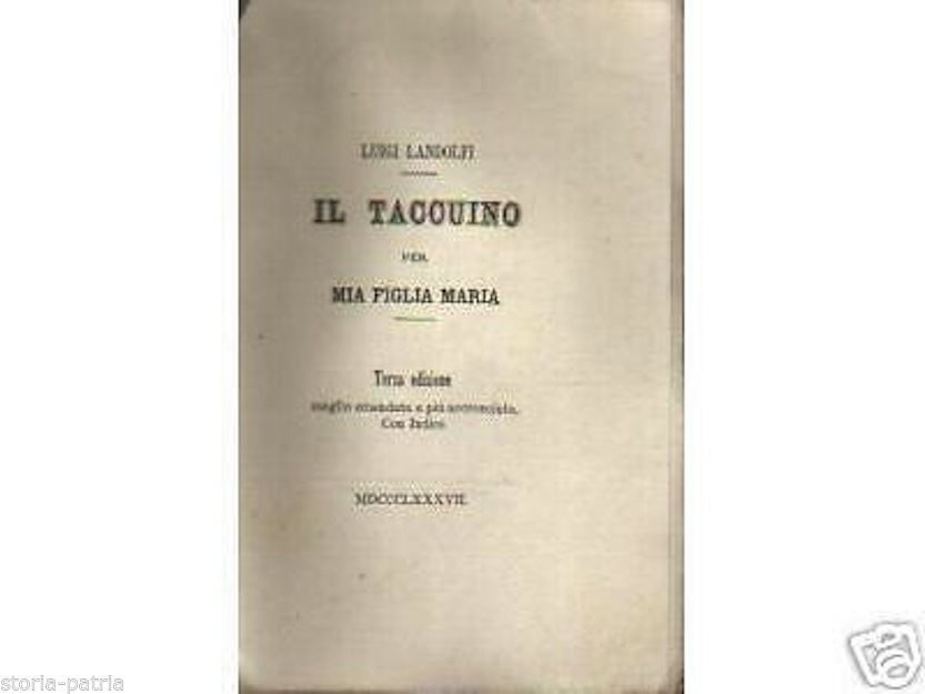 Landolfi, Il Taccuino Per Mia Figlia Maria (1887)   Massime Morali
