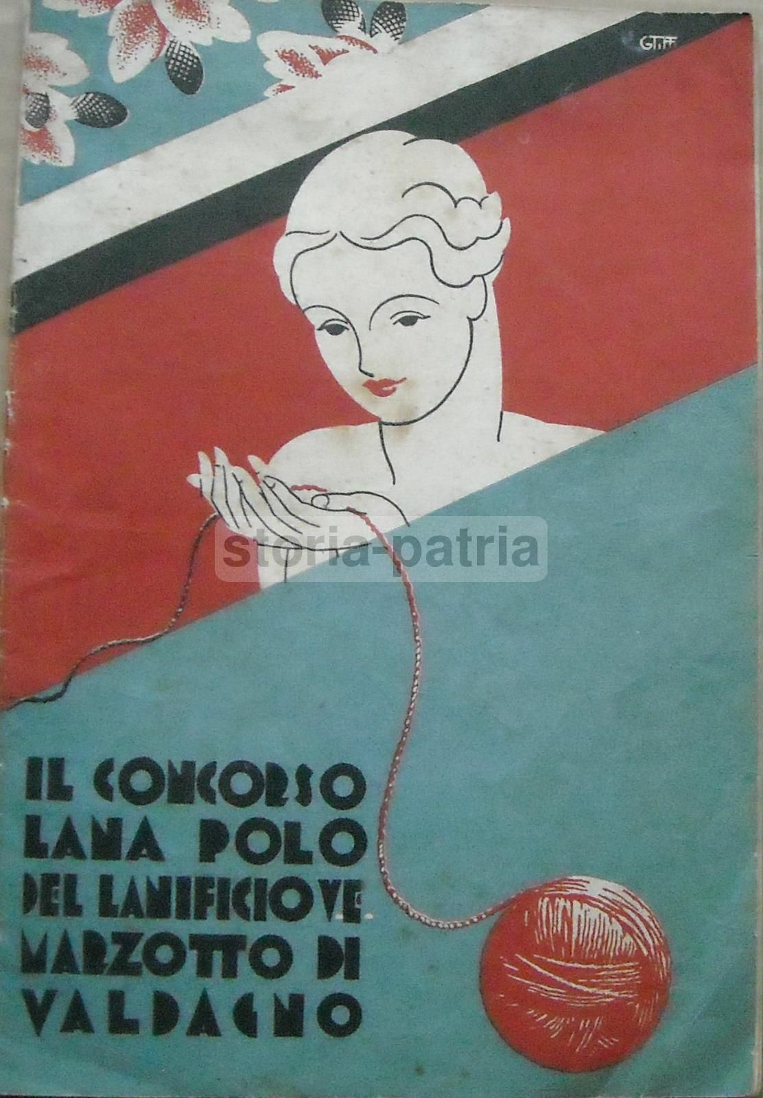Concorso Lana Polo Lanificio Marzotto Valdagno 1932 Moda Femminile