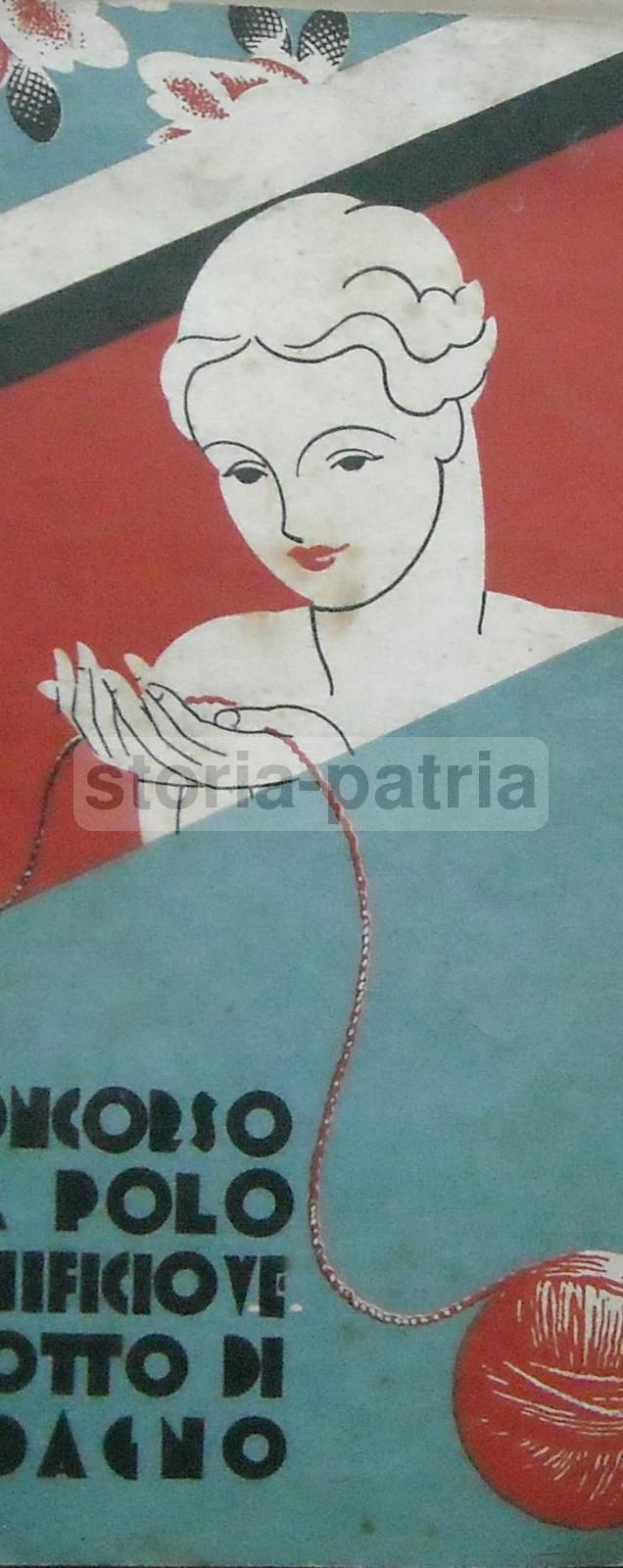 Concorso Lana Polo Lanificio Marzotto Valdagno 1932 Moda Femminile