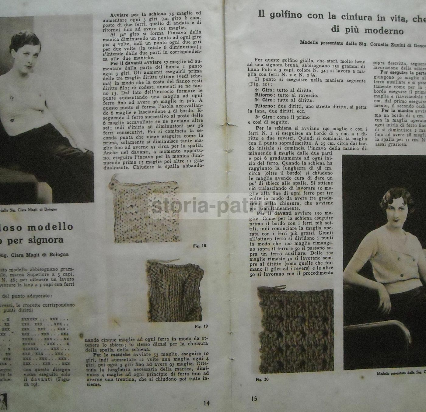 Concorso Lana Polo Lanificio Marzotto Valdagno 1932 Moda Femminile