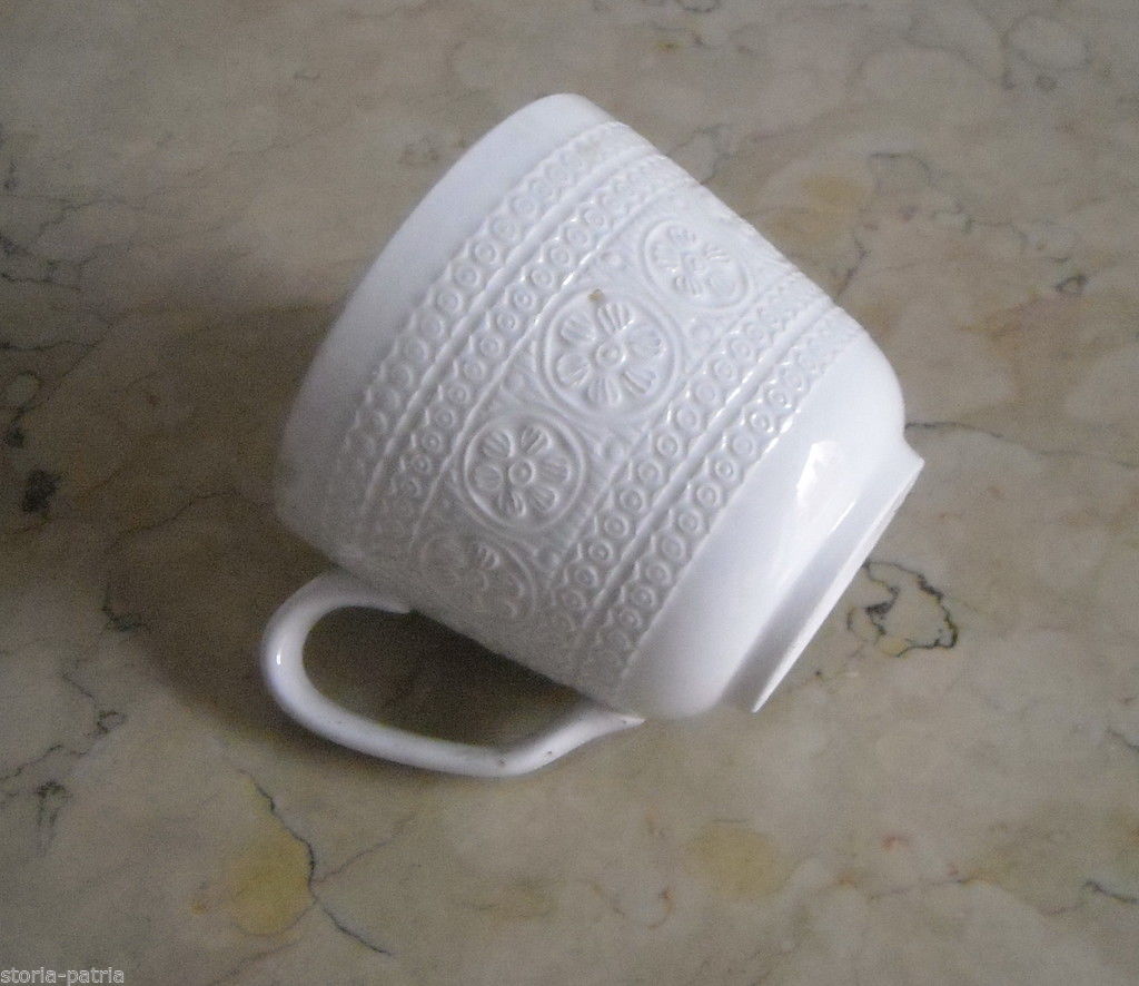 Tazza Ceramica Laveno Diamondstone Decorazione Floreale